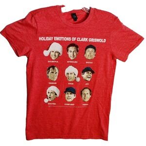 Holiday Emotions Of Clark Griswold Men's T-Shirt Size S Christmas Vacation